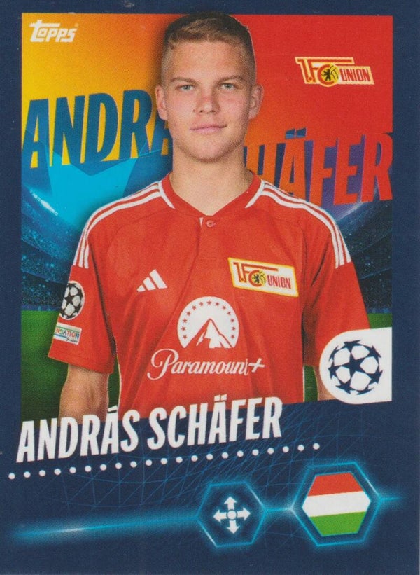 #247: András Schäfer (1. FC Union Berlin) - Topps UEFA Champions League, season 2023/2024