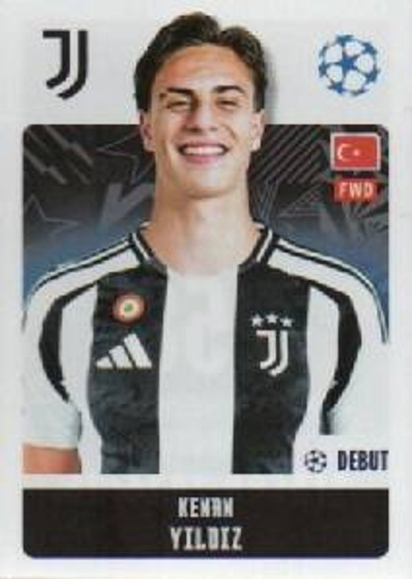 #258: Kenan Yildiz (Juventus) - Topps UEFA Champions League 2024/2025