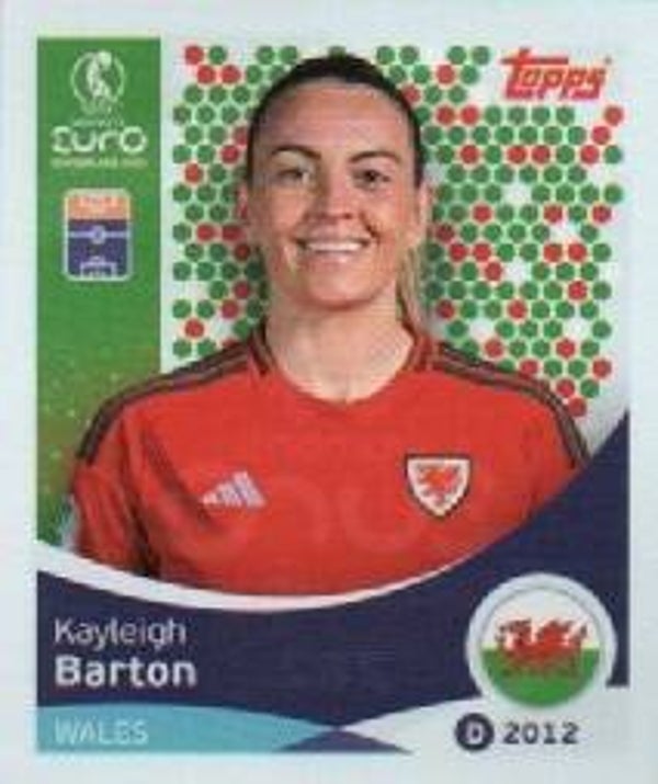 #282: Kayleigh Barton (Wales) - Topps UEFA Women's Euro Switzerland 2025