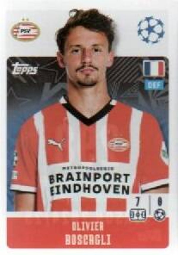 #298: Olivier Boscagli (PSV Eindhoven) - Topps UEFA Champions League 2024/2025