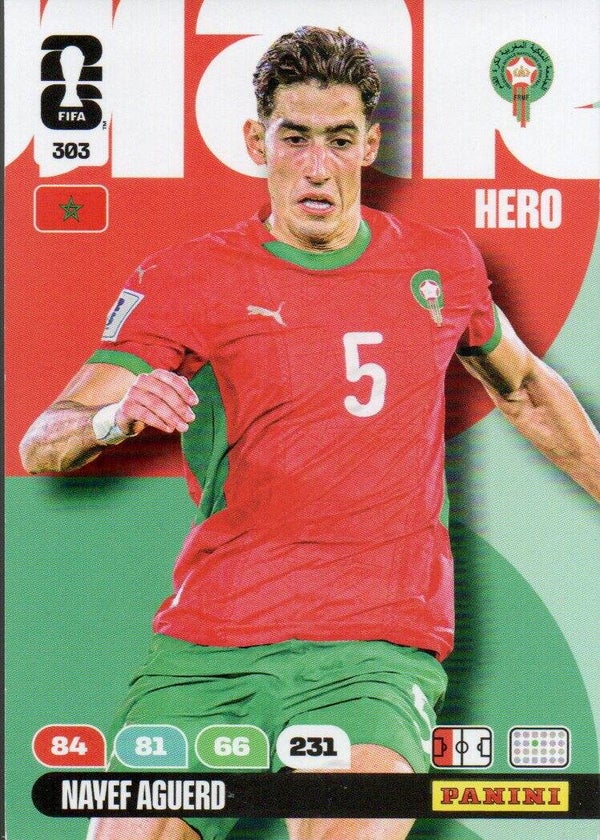#303: Nayef Aguero (Marokko) - Panini FIFA World Cup 2026 Adrenalyn XL