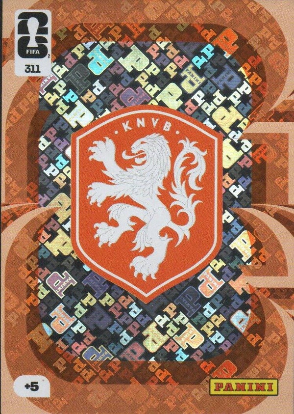 #311: Team Badge (Nederland) - Panini FIFA World Cup 2026 Adrenalyn XL