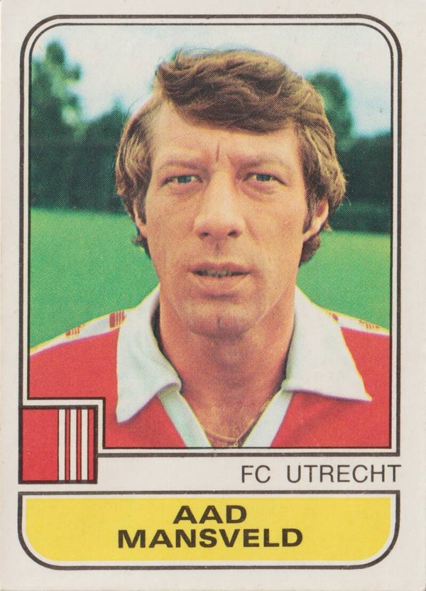 #312: Aad Mansveld (FC Utrecht) - Panini Voetbal 82 (Eredivisie)