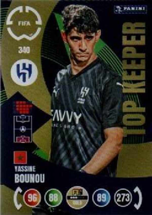 #340: Yassine Bounou (Al-Hilal SFC) - Panini Adrenalyn XL FIFA Club World Cup 2025