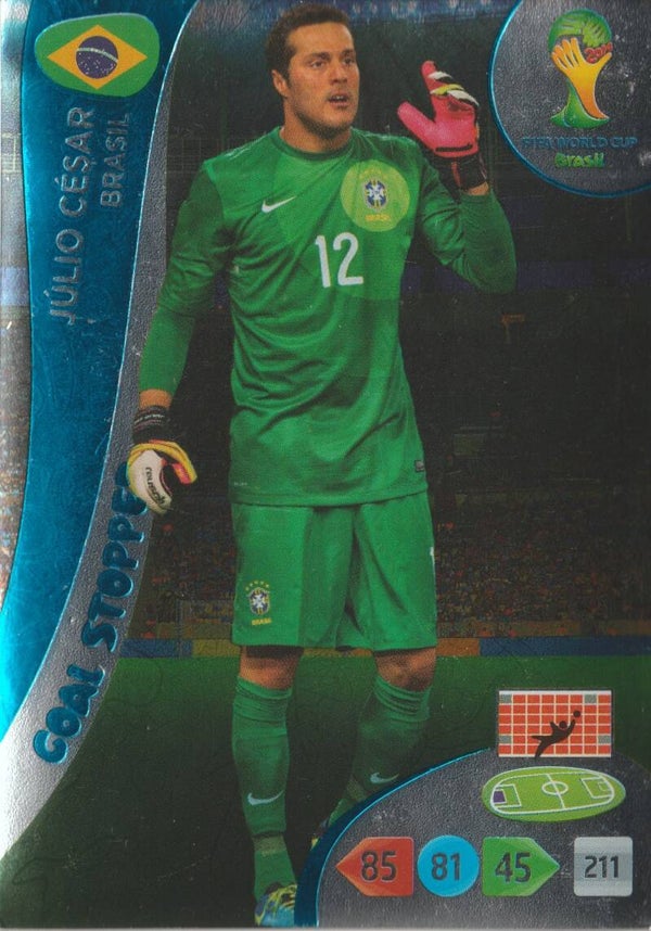 #353: Júlio César (Brasil) - PANINI ADRENALYN XL - FIFA WORLD CUP BRASIL 2014