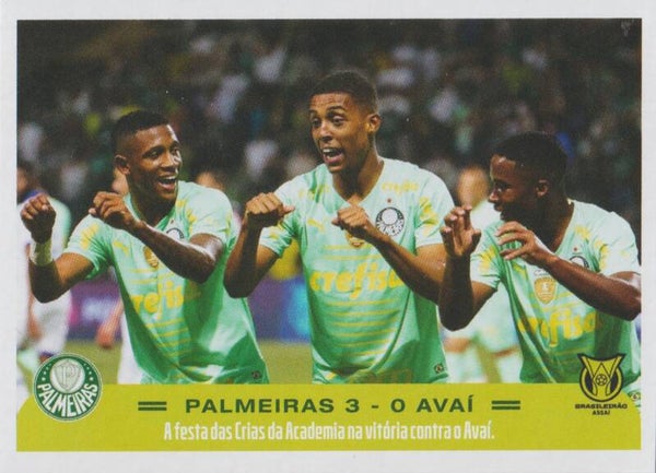 #35: Palmeiras vs Avaí - Panini Palmeiras Campeão Brasileirão 2022 ROOKIE Endrick