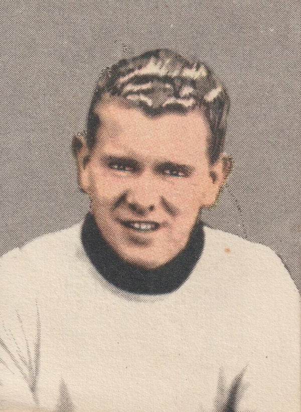 #37: H. de Jonge (Achilles, Assen) - Maple Leaf (1952) Voetbal Album: 100 Vooraanstaande Spelers
