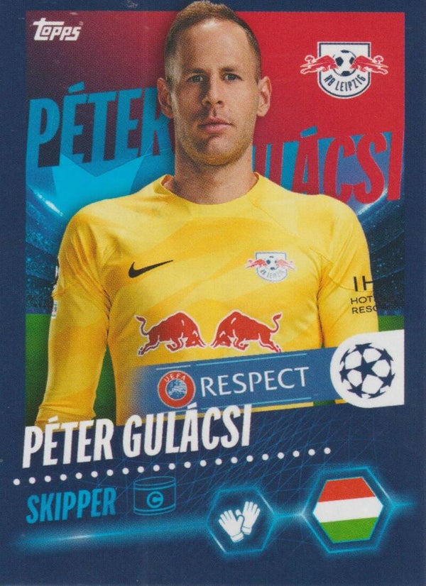 #371: Péter Gulácsi (RB Leipzig) - Topps UEFA Champions League, season 2023/2024