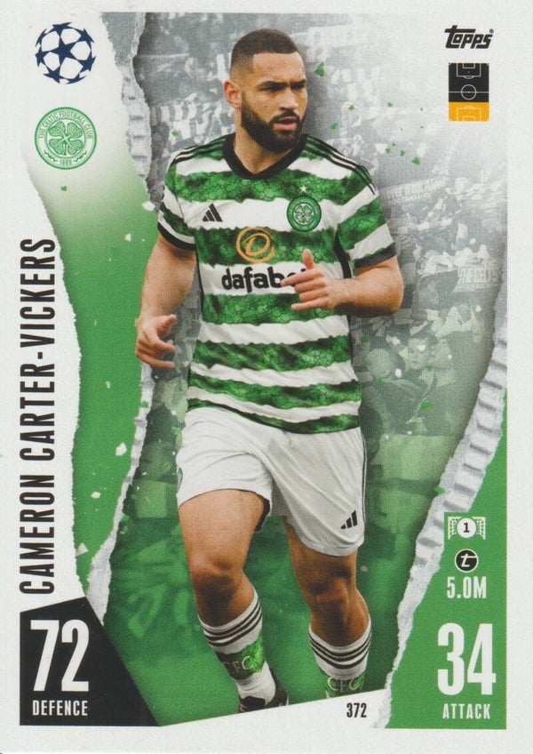 #372: Cameron Carter-Vickers (Celtic FC) TOPPS MATCH ATTAX UEFA CHAMPIONS LEAGUE, EUROPA LEAGUE & EUROPA CONFERENCE LEAGUE 2023-2024