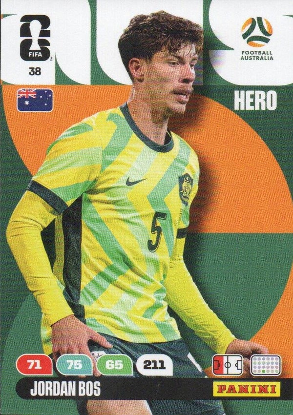 #38: Jordan Bos (Australië) - Panini FIFA World Cup 2026 Adrenalyn XL