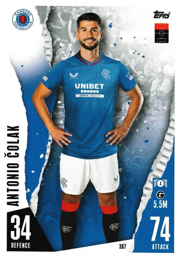 #387: Antonio Colak (Rangers FC) - Topps Match Attax CL, Europa League & Europa Conference League 2023-2024