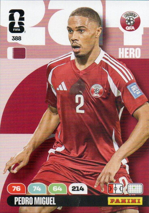 #388: Pedro Miguel (Qatar) - Panini FIFA World Cup 2026 Adrenalyn XL