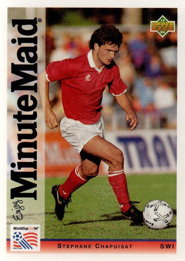 #4: Stephane Chapuisat (Zwitserland) - UpperDeck Minute Maid World Cup USA '94