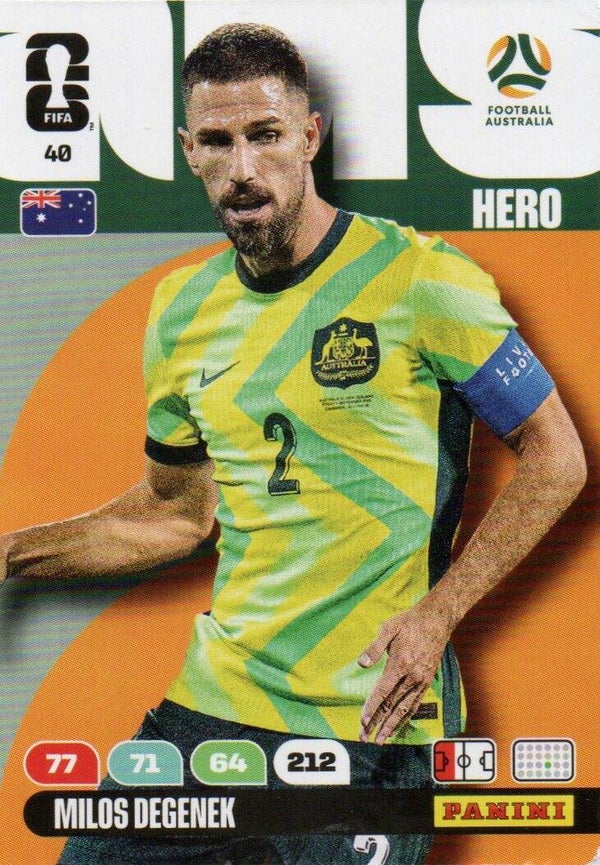 #40: Milos Degenek (Australië) - Panini FIFA World Cup 2026 Adrenalyn XL