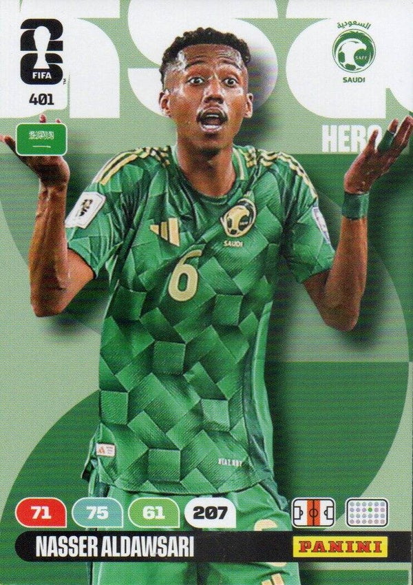 #401: Nasser Aldawsari (KSA) - Panini FIFA World Cup 2026 Adrenalyn XL