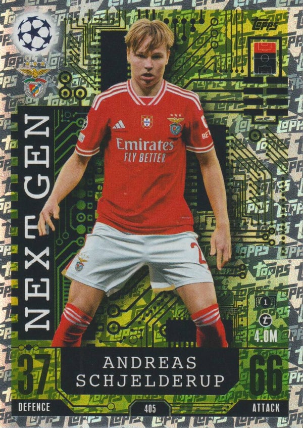 #405: Andreas Schjelderup  (SL Benfica) TOPPS MATCH ATTAX UEFA CHAMPIONS LEAGUE, EUROPA LEAGUE & EUROPA CONFERENCE LEAGUE 2023-2024