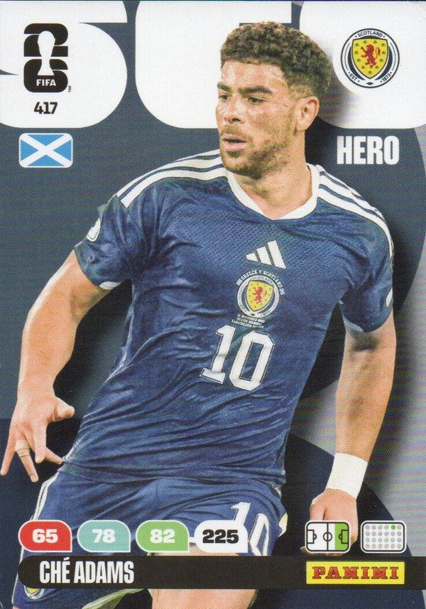 #417: Ché Adams (Schotland) - Panini FIFA World Cup 2026 Adrenalyn XL