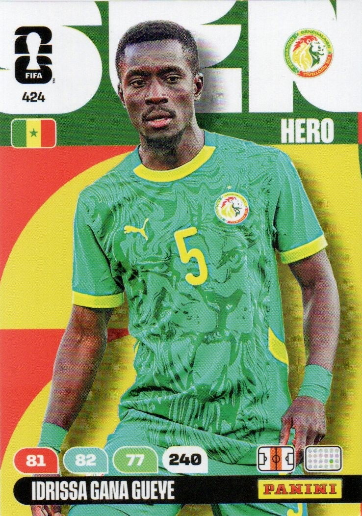 #424: Idrissa Gana Gueye (Senegal) - Panini FIFA World Cup 2026 Adrenalyn XL