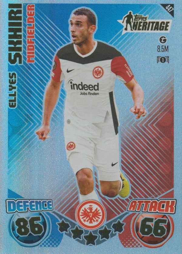 #447: Ellyes Skhiri (Eintracht Frankfurt) - Topps Match Attax UEFA Europa League, Champions League & Conference League 2024/2025