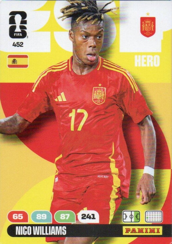#452: Nico Williams (Spanje) - Panini FIFA World Cup 2026 Adrenalyn XL
