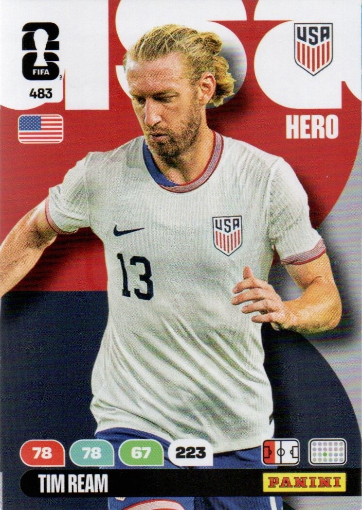 #483: Tim Ream (USA) - Panini FIFA World Cup 2026 Adrenalyn XL