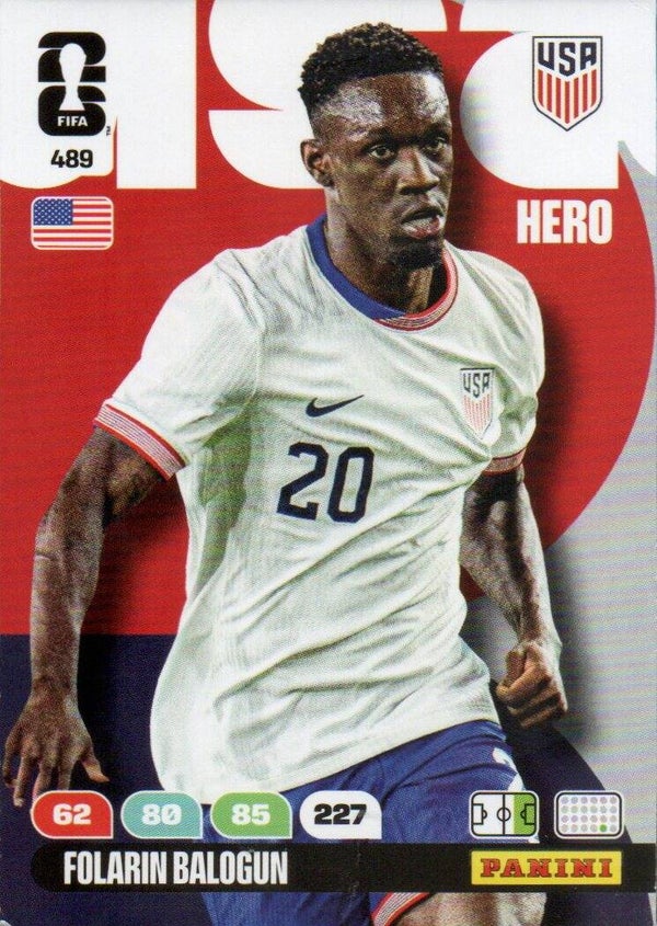#489: Folarin Balogun (USA) - Panini FIFA World Cup 2026 Adrenalyn XL