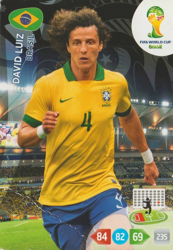 #50: David Luiz (Brasil) - PANINI ADRENALYN XL - FIFA WORLD CUP BRASIL 2014