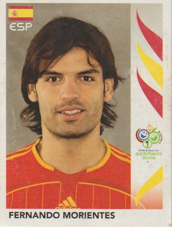 #547: FERNANDO MORIENTES (SPANJE) - PANINI FIFA WORLD CUP 2006 GERMANY