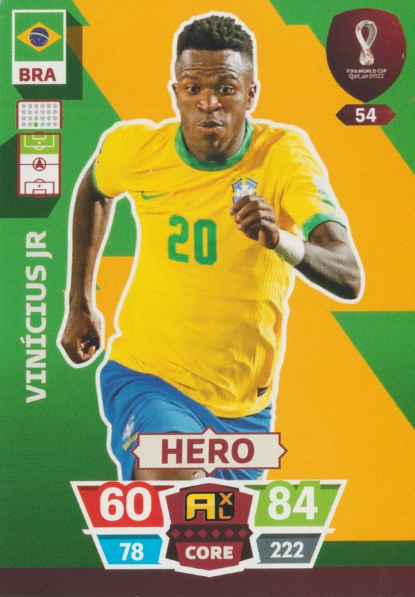 #54: Vinícius Jr. (Brazil) - PANINI ADRENALYN XL - FIFA WORLD CUP QATAR 2022