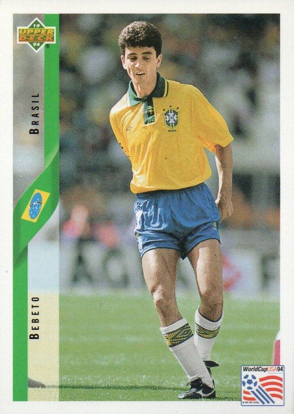 #58: Bebeto (Brazilië) - UpperDeck World Cup USA '94