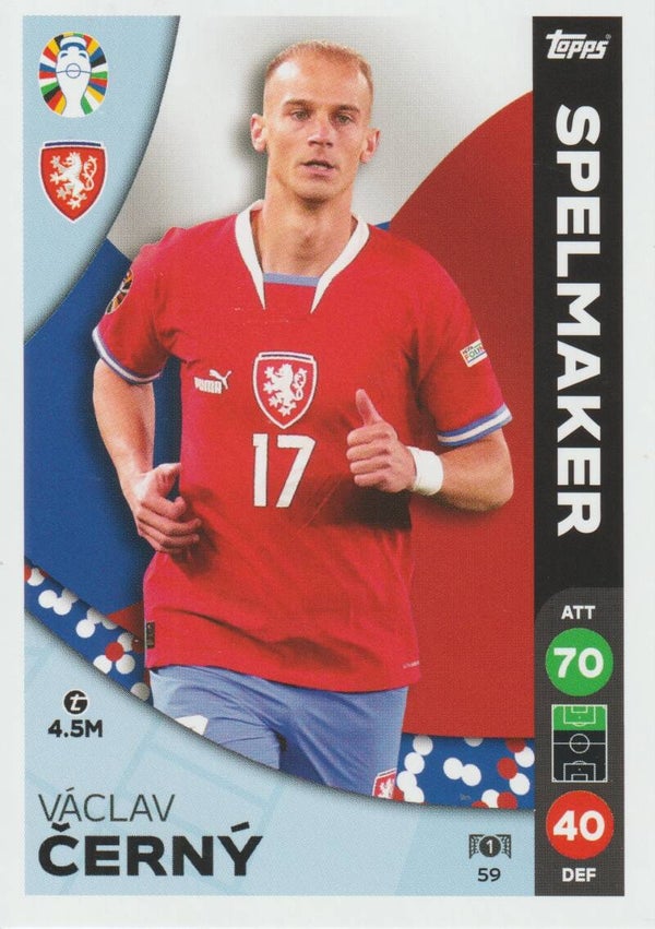 #59: VÁCLAV CERNÝ (TSJECHIË) - TOPPS/LIDL MATCH ATTAX ALL STARS - UEFA EURO 2024 GERMANY