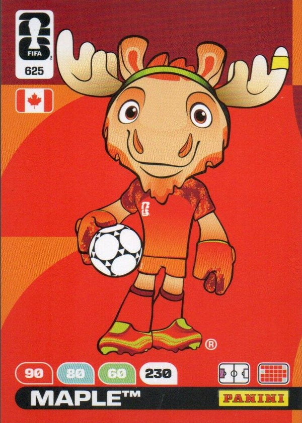 #625: Maple (Official Mascotte, Canada) - Panini FIFA World Cup 2026 Adrenalyn XL