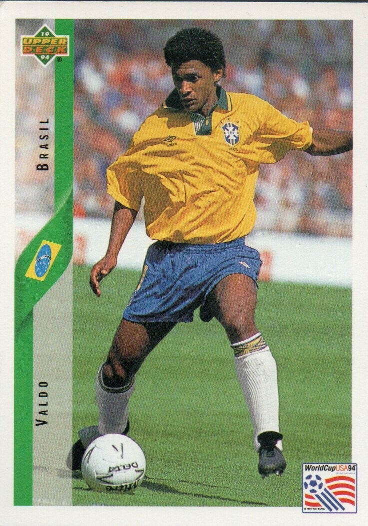 #64: Valdo (Brazilië) - UpperDeck World Cup USA '94