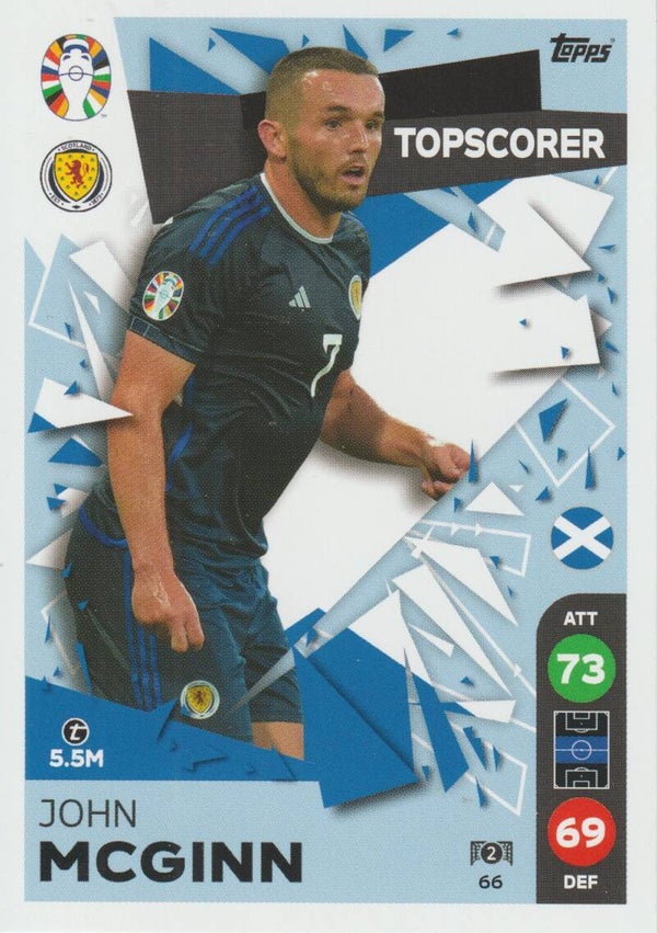 #66: JOHN MCGINN (SCHOTLAND) - TOPPS/LIDL MATCH ATTAX ALL STARS - UEFA EURO 2024 GERMANY