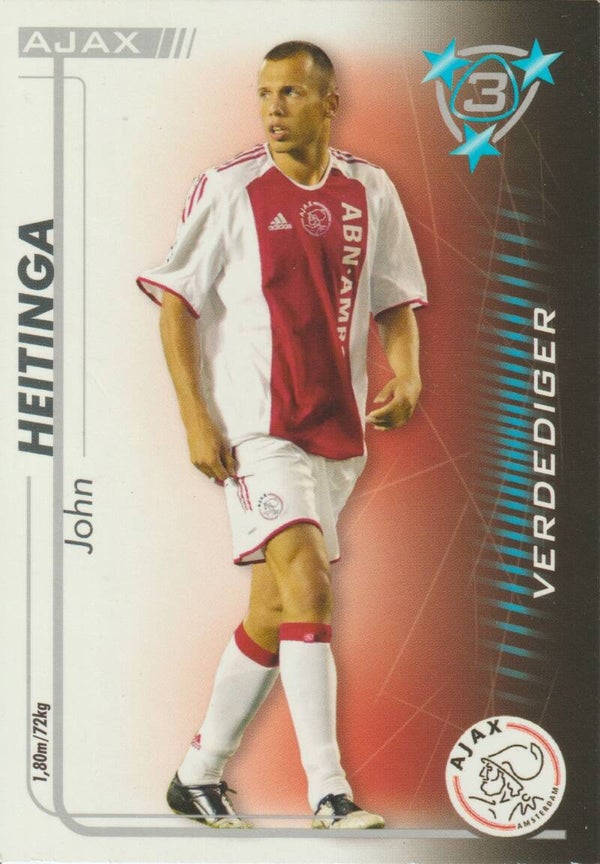 #06: John Heitinga (AJAX AMSTERDAM) - Magic Box Int. All Stars Trading Card Game 2005/2006