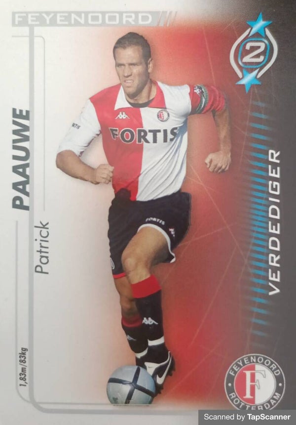 #07: Patrick Paauwe (Feyenoord Rotterdam) - Magic Box Int. All Stars Trading Card Game 2005/2006