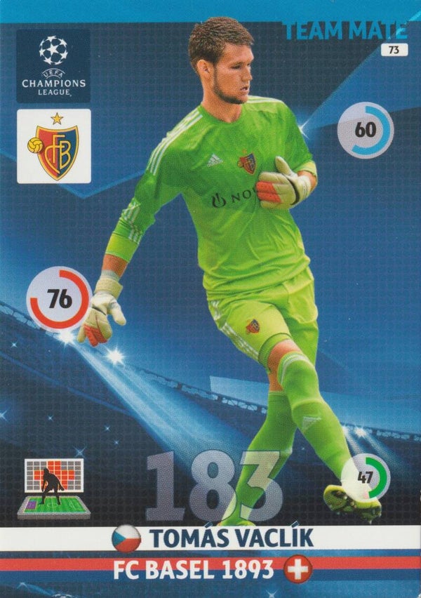 #73: Tomás Vaclík (FC Basel 1893) PANINI ADRENALYN XL CL 2014-2015