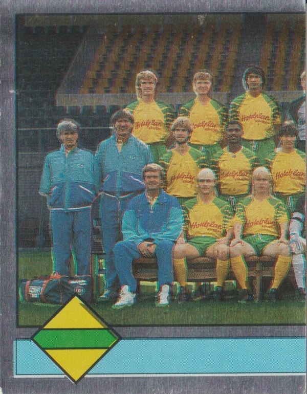 Panini Voetbal 87 - #75: Elftalfoto FC Den Haag - puzzel links