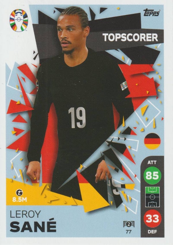 #77: LEROY SANÉ (DUITSLAND) - TOPPS/LIDL MATCH ATTAX ALL STARS - UEFA EURO 2024 GERMANY