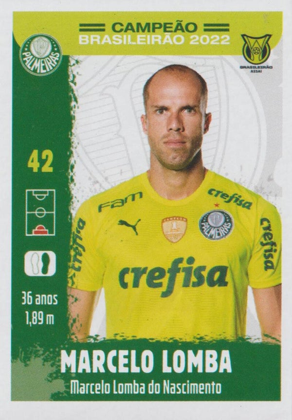 #7: Marcelo Lomba (keeper) - Panini Palmeiras Campeão Brasileirão 2022