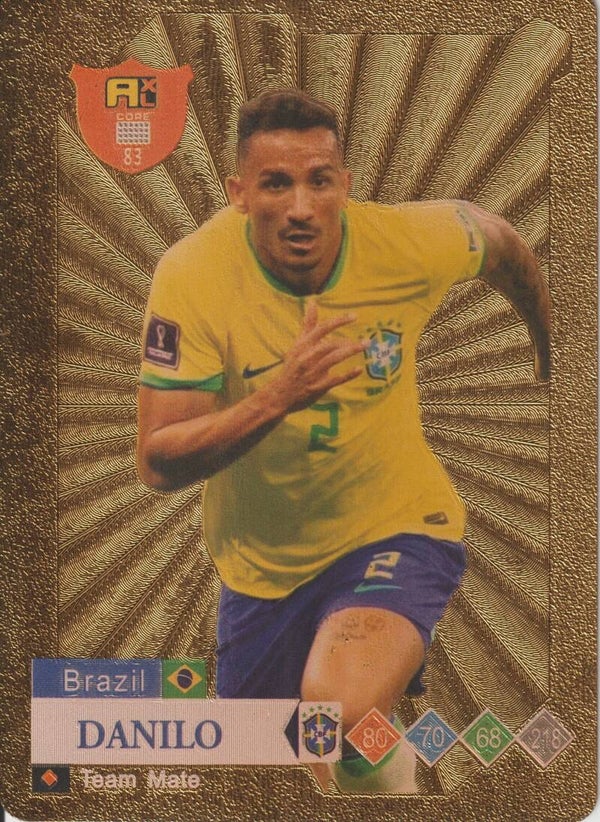 #83: DANILO (BRAZIL) - WORLD FOOTBALL STARS AXL GOLD SERIES