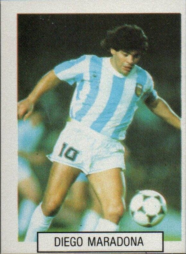 #84: Diego Maradona (Argentinië) - Euroflash FIFA World Cup Italia 1990