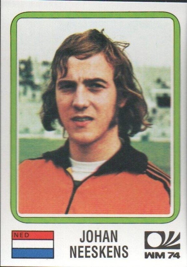 #85: Johan Neeskens (Nederland) - Panini Sonric's World Cup Story