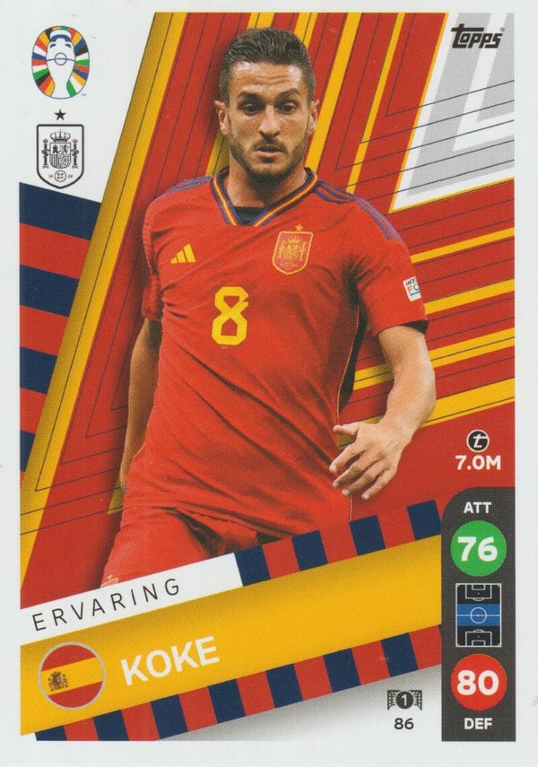 #86: KOKE (SPANJE) - TOPPS/LIDL MATCH ATTAX ALL STARS - UEFA EURO 2024 GERMANY