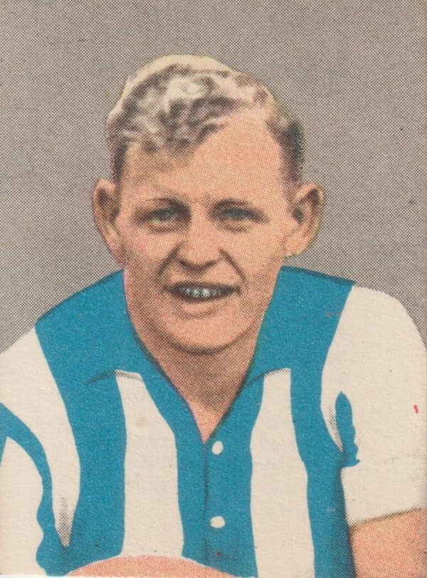 #92: J. Vissink (Heracles, Almelo) - Maple Leaf (1952) Voetbal Album: 100 Vooraanstaande Spelers