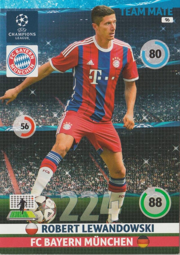 #96: Robert Lewandowski (FC Bayern München) panini adrenalyn xl CL 2014-2015