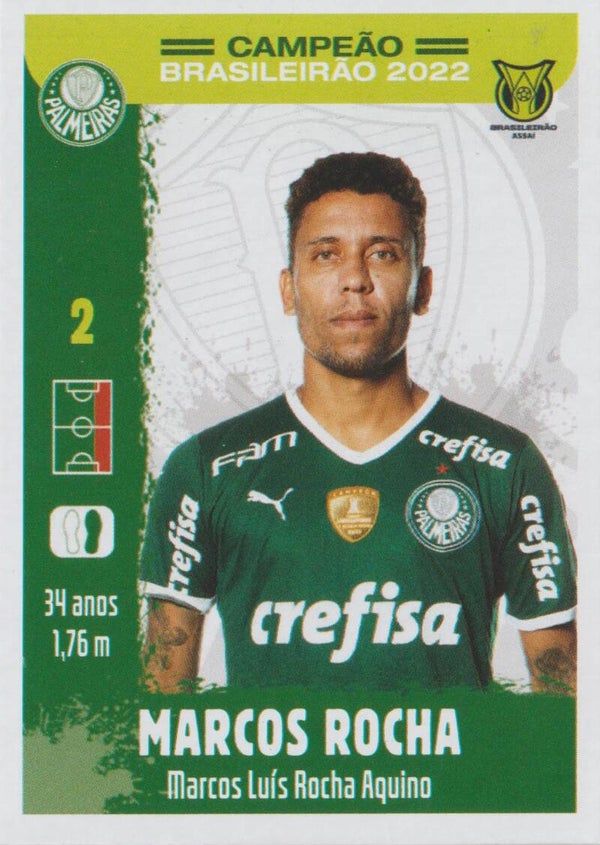 #9: Marcos Rocha - Panini Palmeiras Campeão Brasileirão 2022