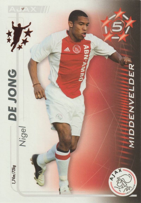 #09: Nigel de Jong (AJAX AMSTERDAM) - Magic Box Int. All Stars Trading Card Game 2005/2006