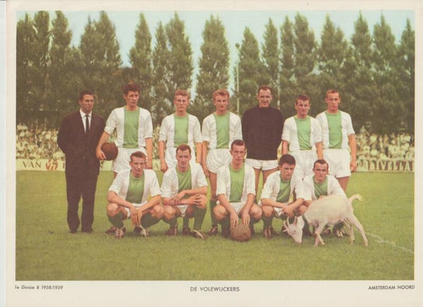#15B: De Volewijckers (Amsterdam Noord) - ESSO A4 Elftalplaat Eerste Divisie B 1958/1959