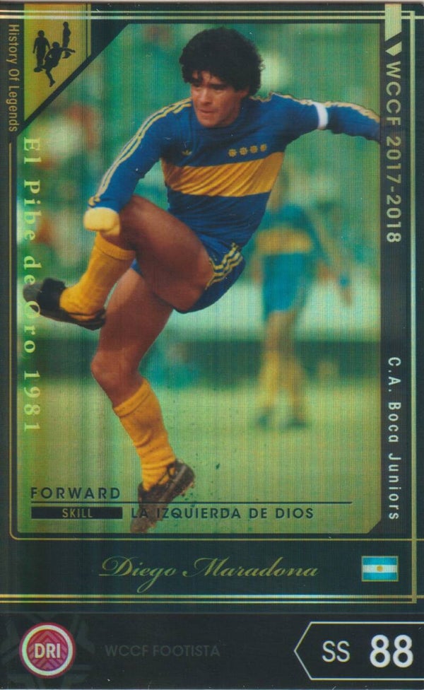 Diego Maradona (Boca Juniors) - Panini WCCF FOOTISTA ~  2017-2018